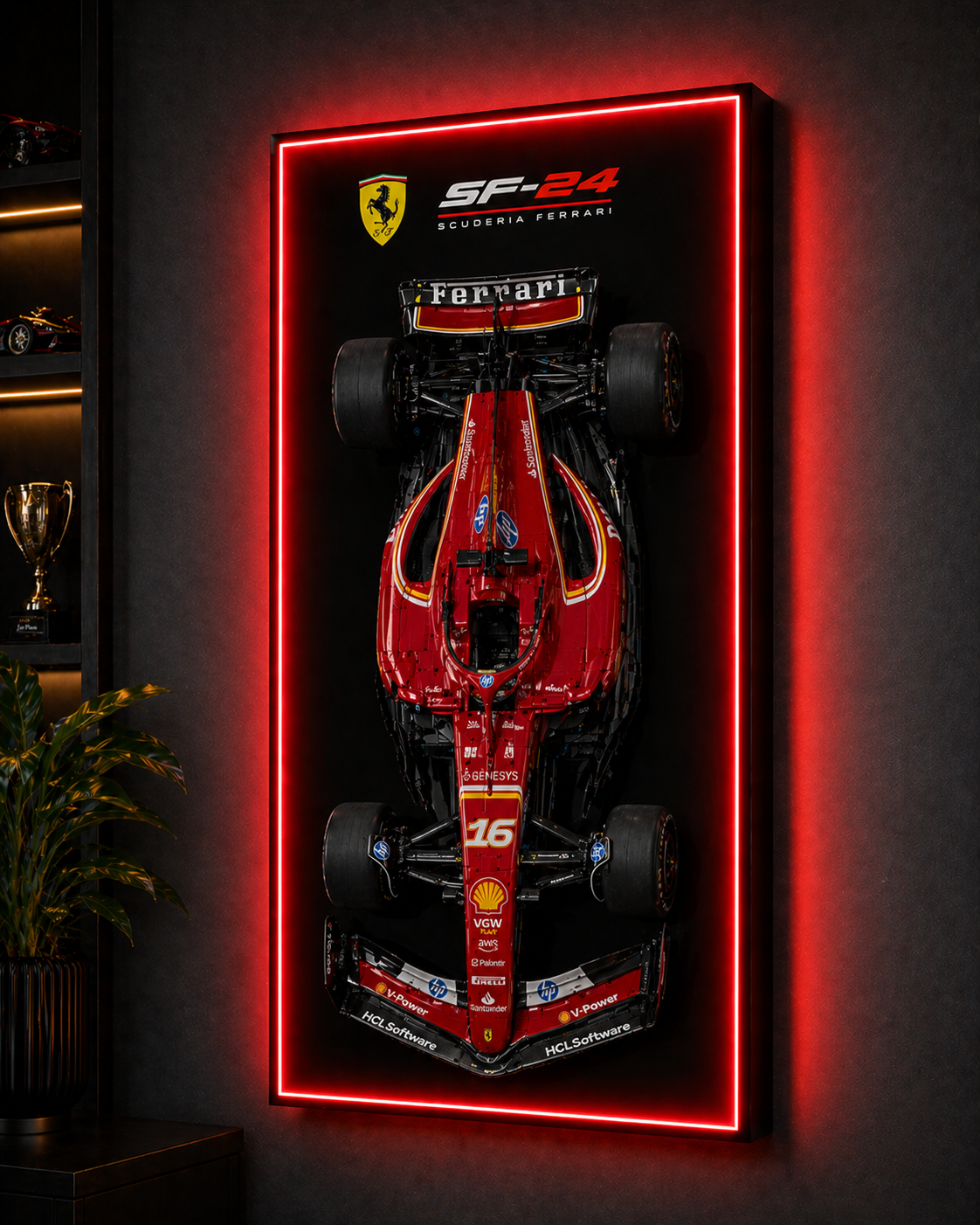 Aespire Supercar Model Acrylic Frame